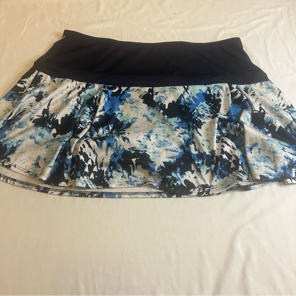 Callaway Opti-Dri Blue Floral Active‎ Golf Tennis Gym Skort Built In Shorts XL